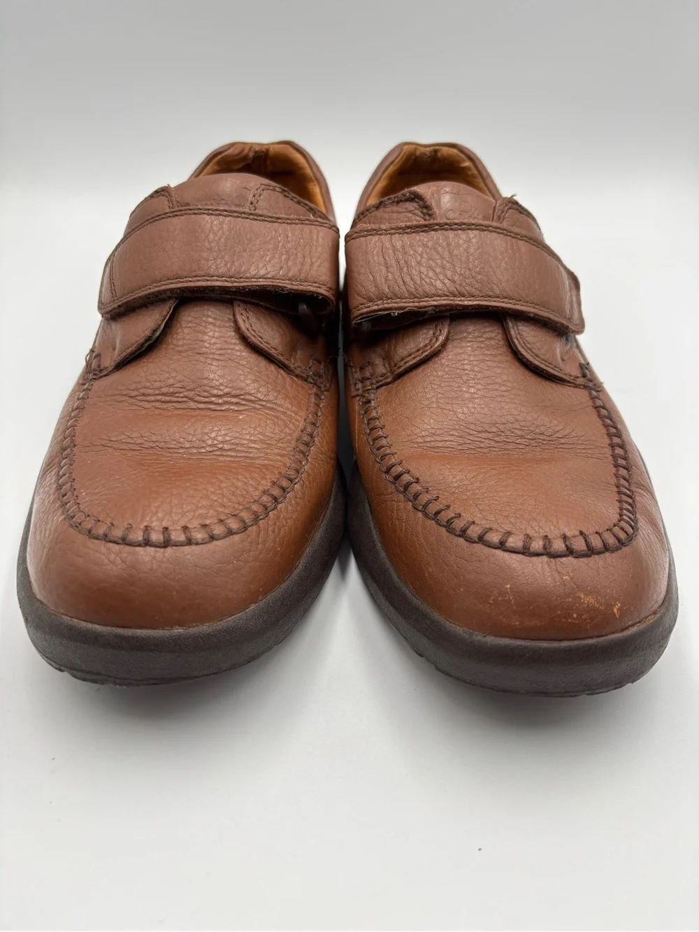 Dr. Comfort Scott Men’s Size 11M Brown Leather Diabetic Shoes #9020 Hook & Loop